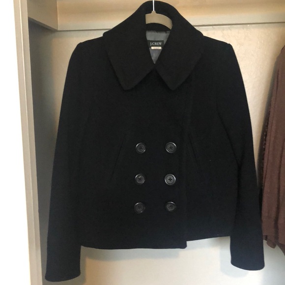 J. Crew Jackets & Blazers - J Crew Black Peacoat